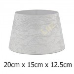 Pantalla para lámpara tejido Alba terciopelo beige de 20 cm