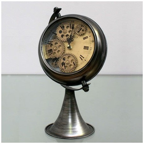 Reloj Mesa/Reloj Sobremesa Reloj de la mesa de la resina creativa Reloj de  la sala de estar Adornos de relojes de batería con termómetro Sweeping